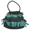 Borsa pelle frange